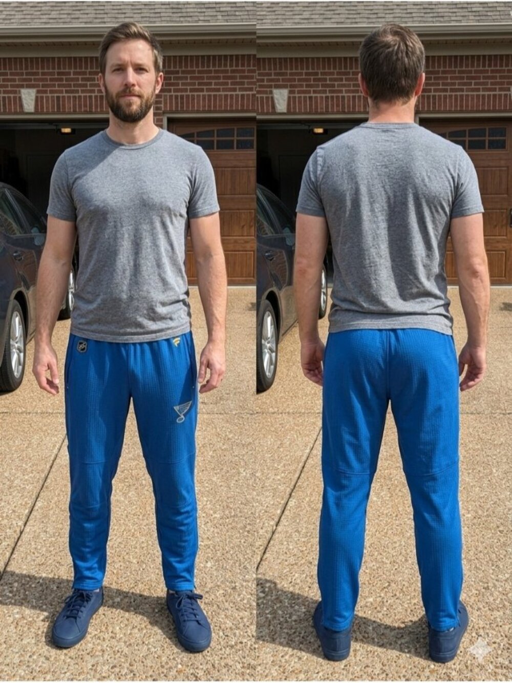Fanatics St Louis Blues NHL Authentic Pro Track Pants Men's XL Blue Rink Pants